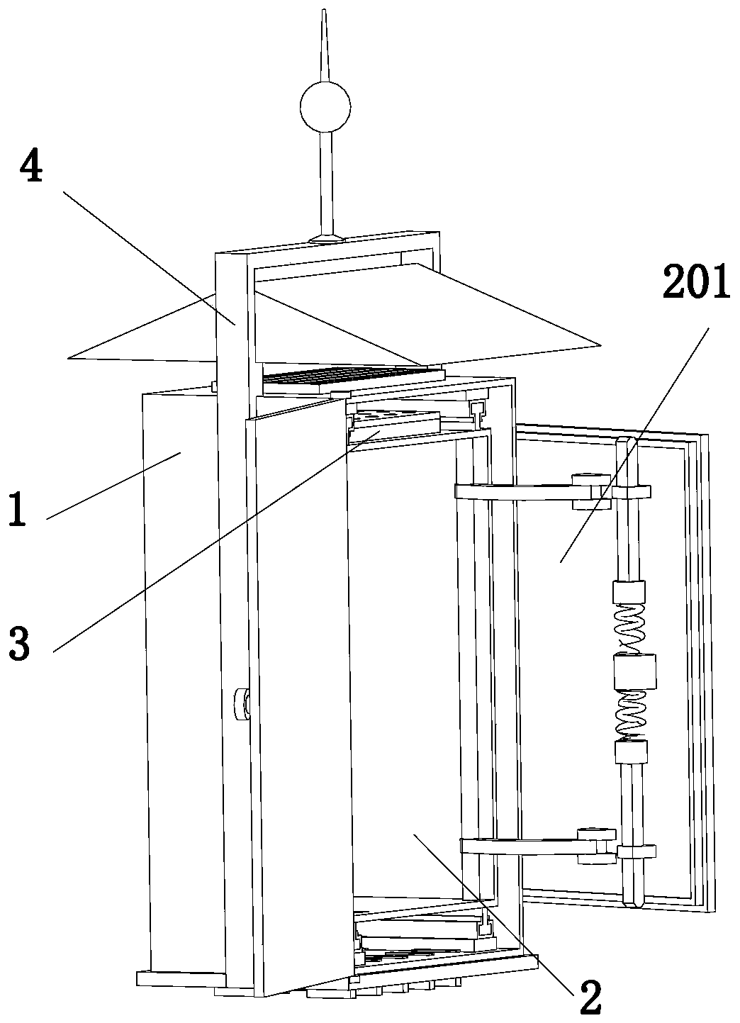 Waterproof and lightning-protection distribution box