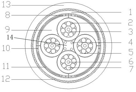 Remote optical cable and preparation method thereof