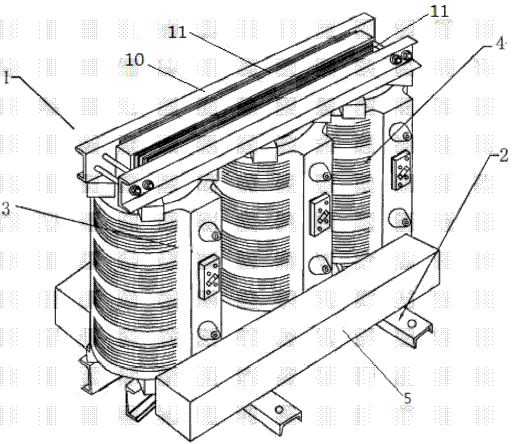 Portable transformer capable of moving freely