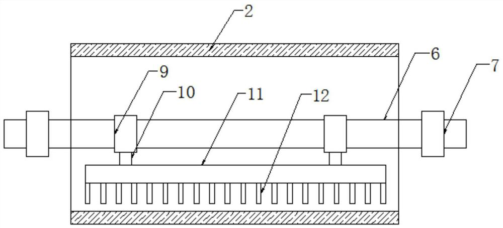 Screening cage for wheat scourer and using method of screening cage