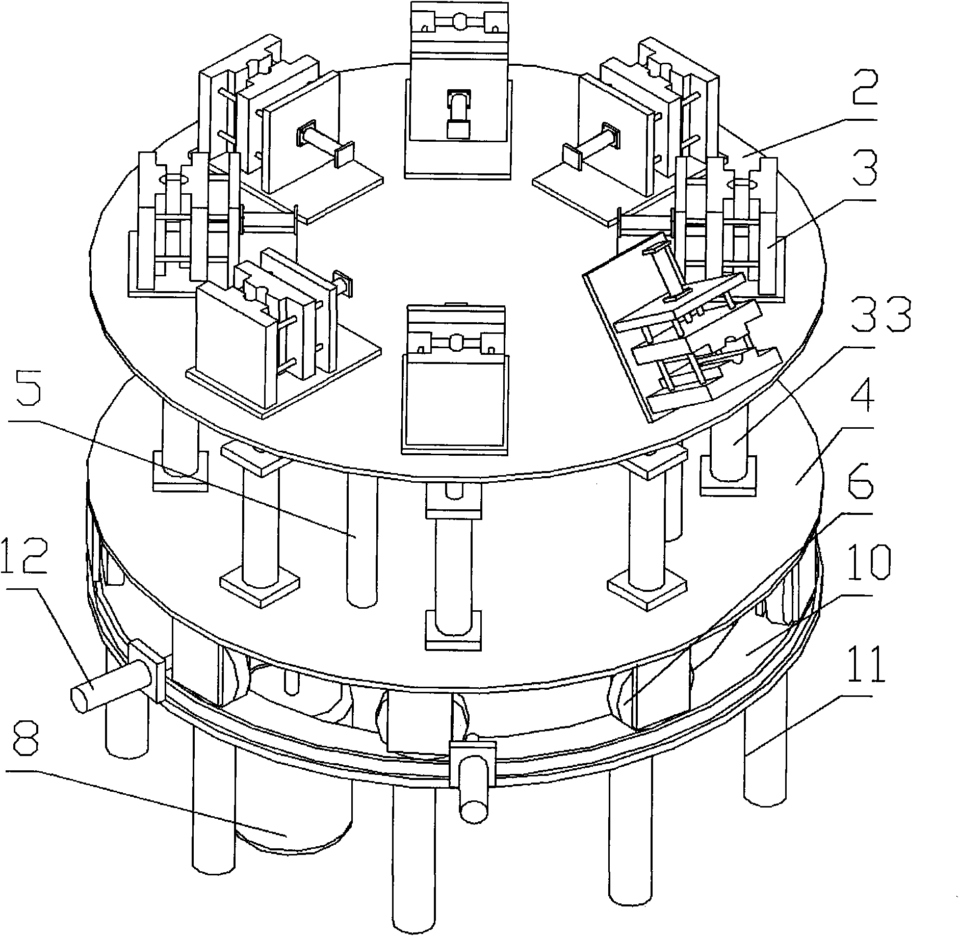 Multi-station casting machine