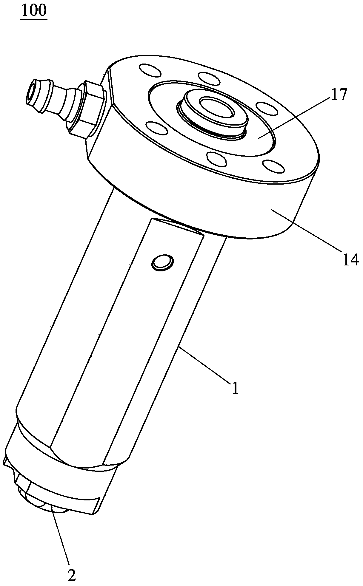 Vacuum adsorption head and adsorption device with same