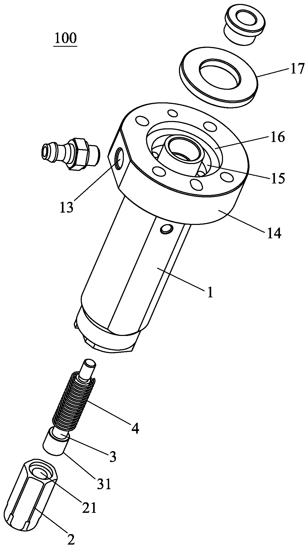 Vacuum adsorption head and adsorption device with same