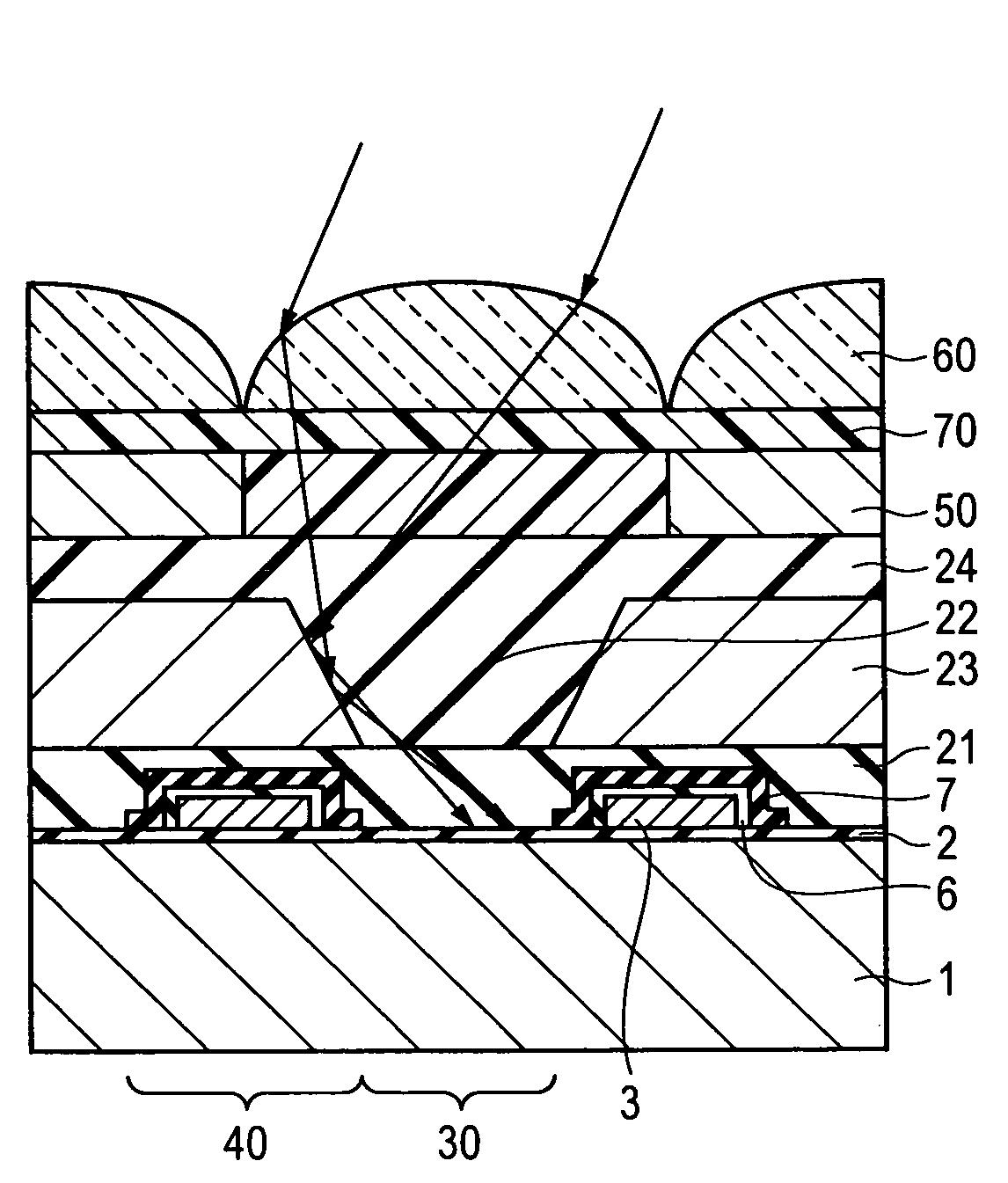 Solid-state image pickup element and method of producing the same