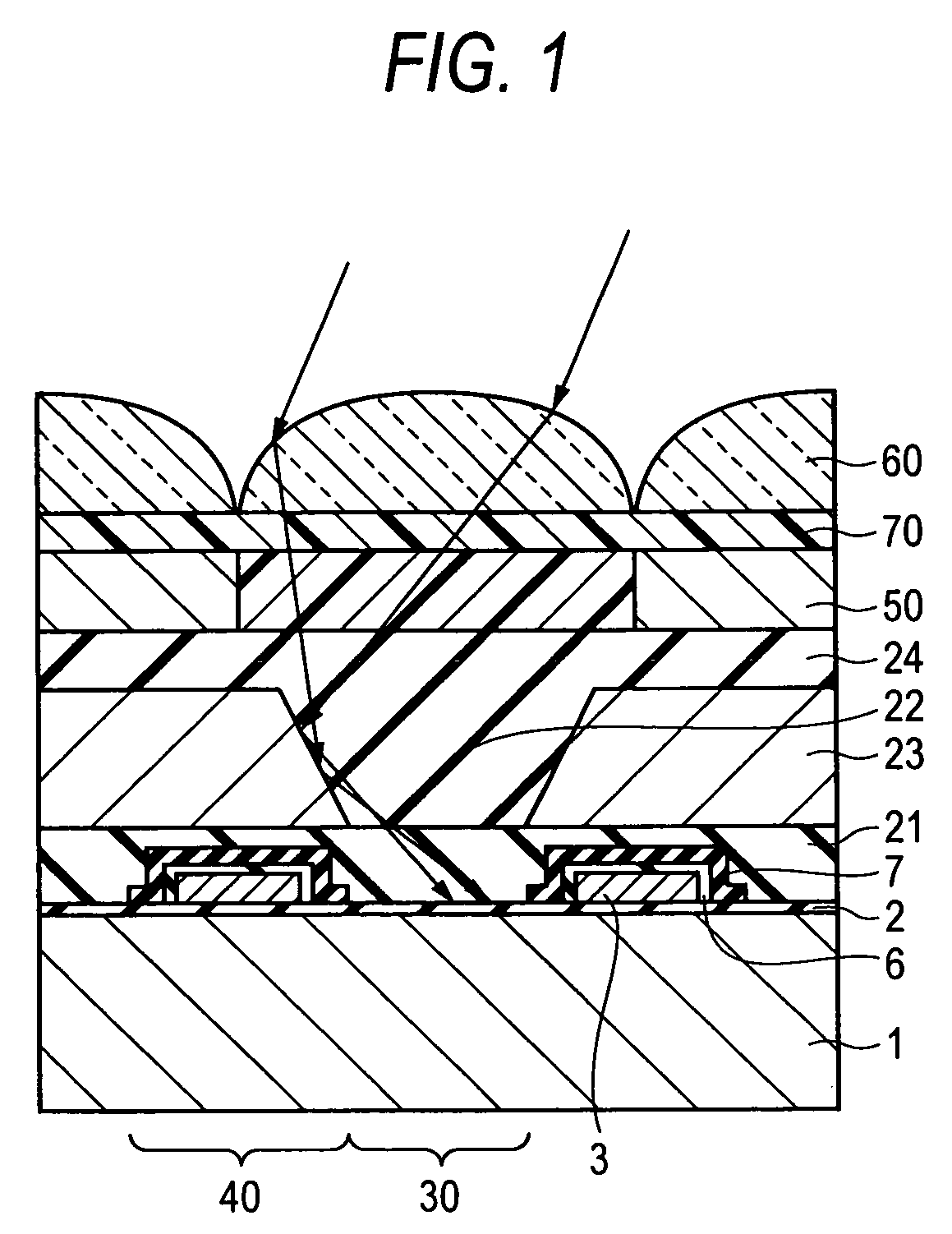 Solid-state image pickup element and method of producing the same