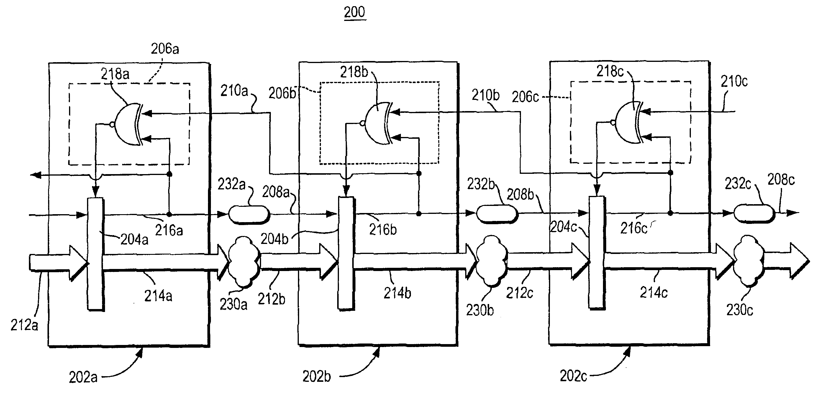 Asynchronous pipeline with latch controllers