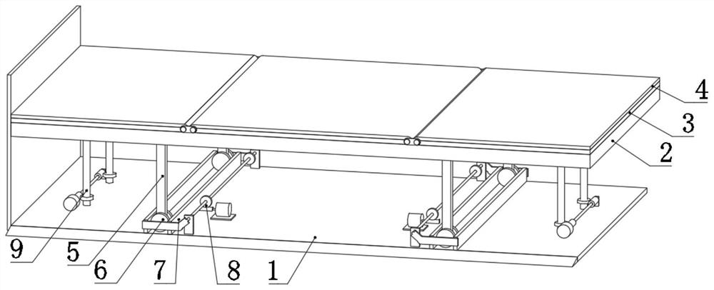 Bed for emergency intensive care department