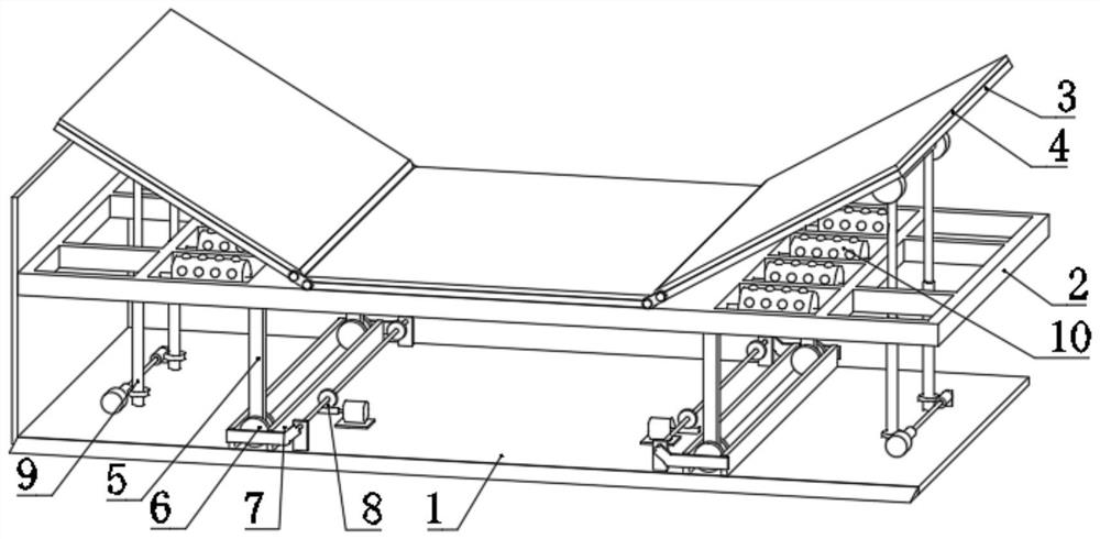 Bed for emergency intensive care department