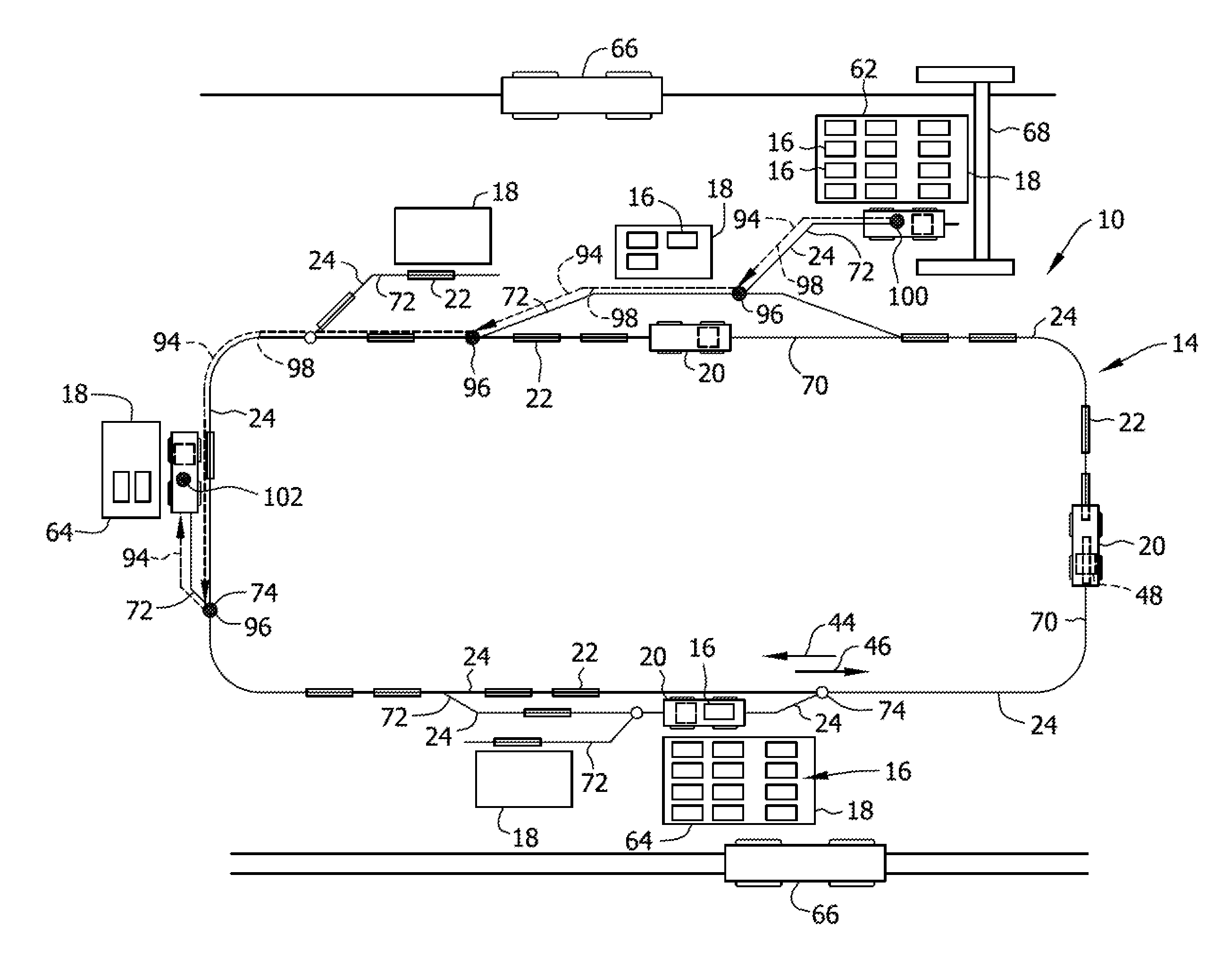 Transport and handling system and methods of transporting a commodity