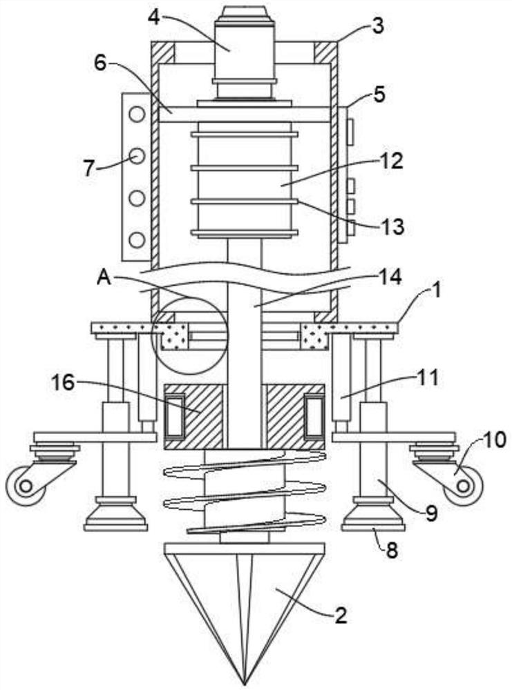 Electric rotary sampler for geological exploration for mining