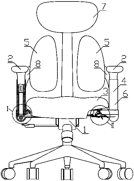 Lumbar support seat