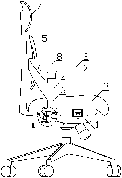 Lumbar support seat