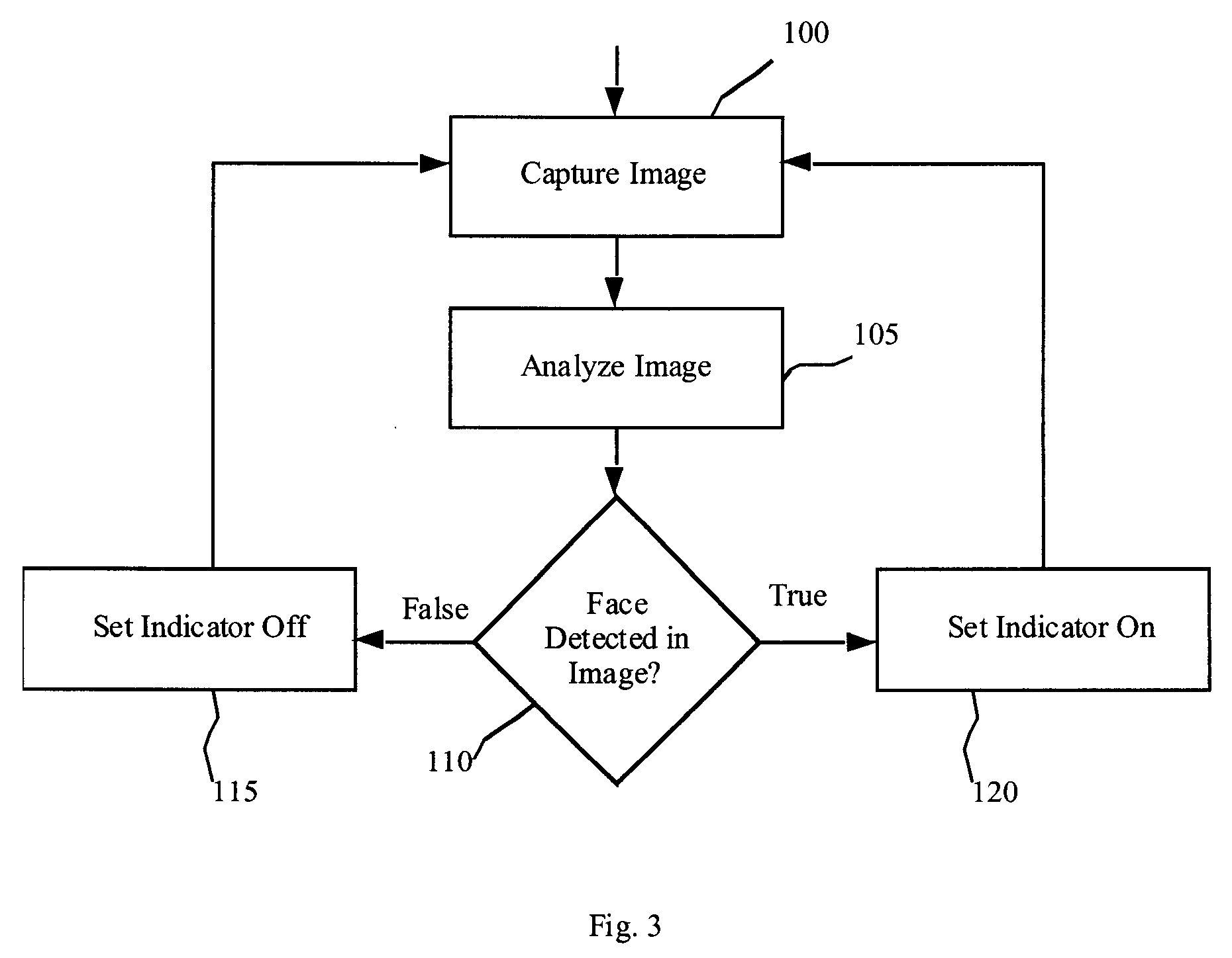 Image capture apparatus with indicator