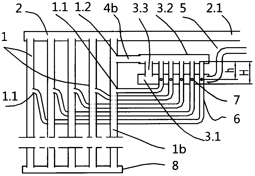 Efficient evaporator of separated gravity assisted heat pipe