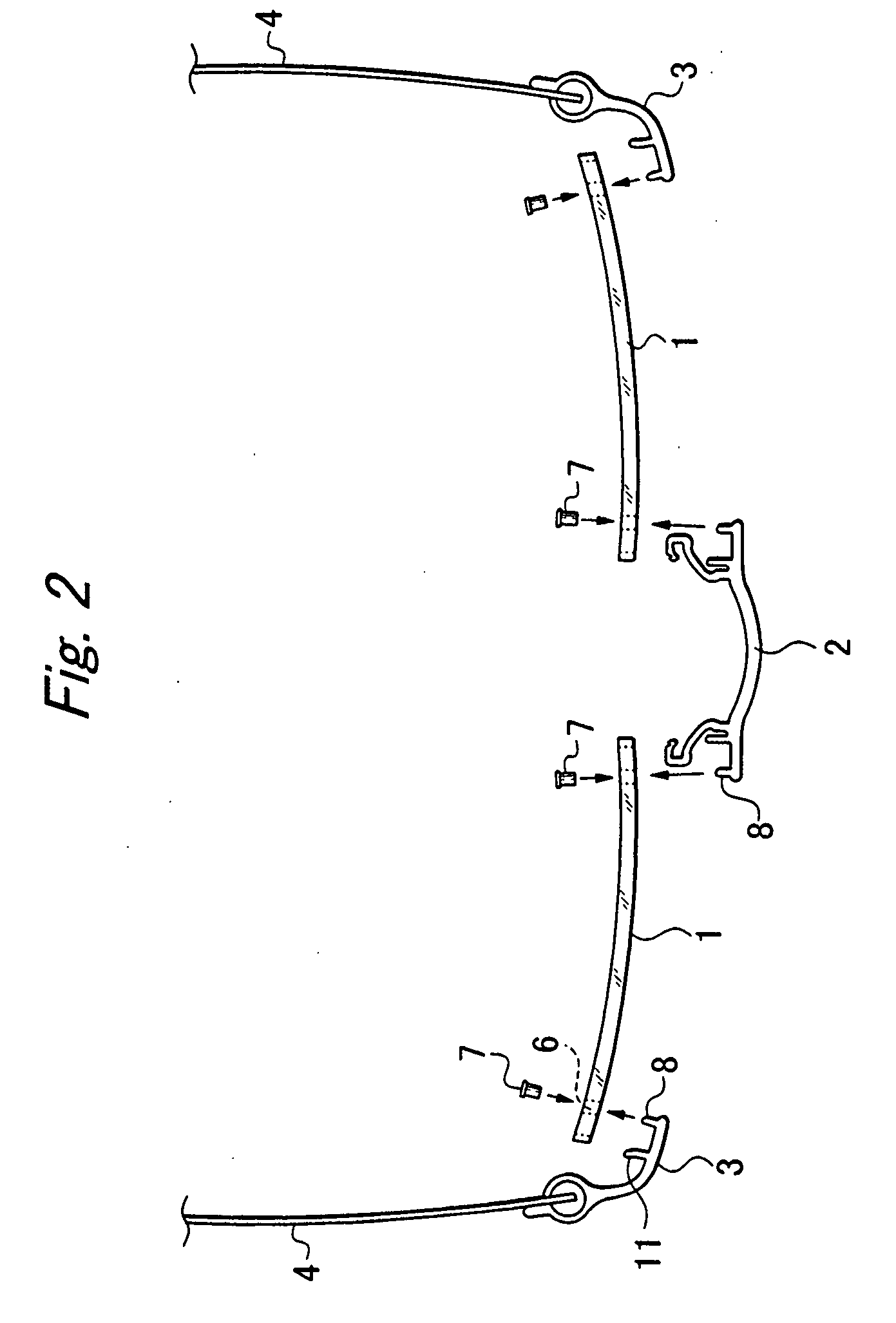 Rimless eyeglasses and parts thereof