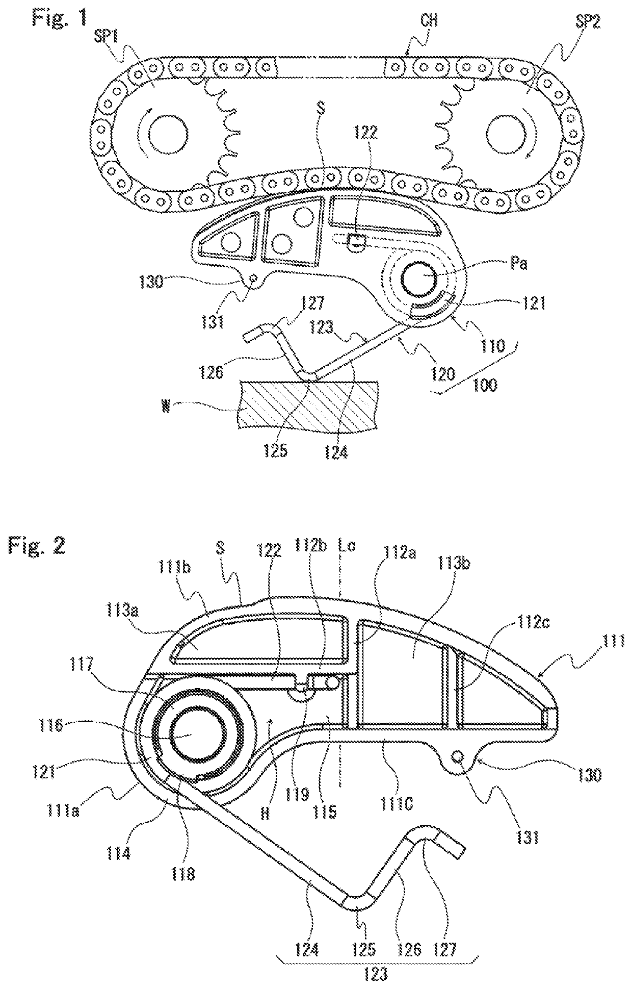 Tensioner lever