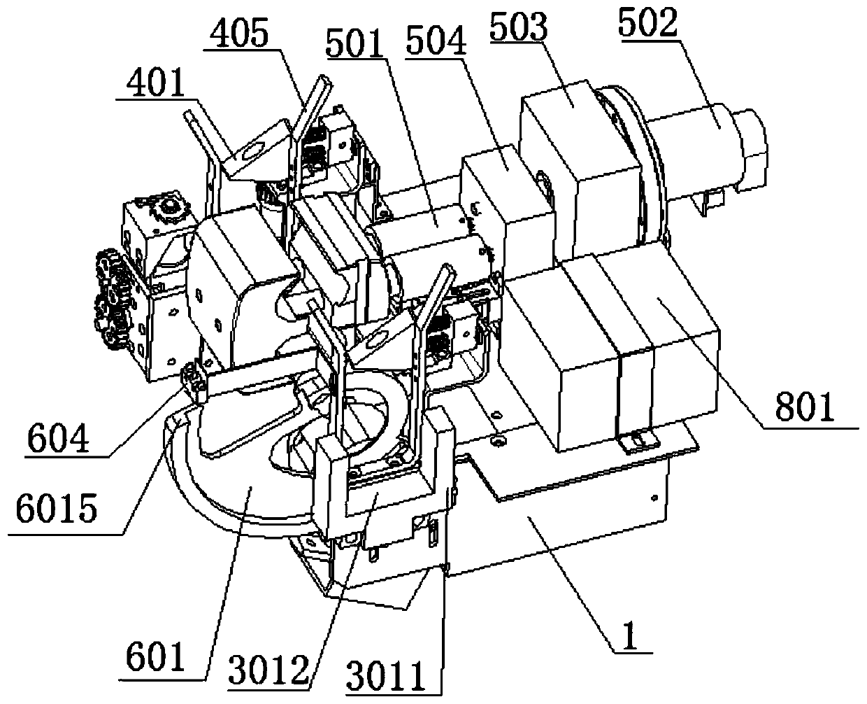 Special tool for 10KV circuit live-wire work robot drainage wire connecting work