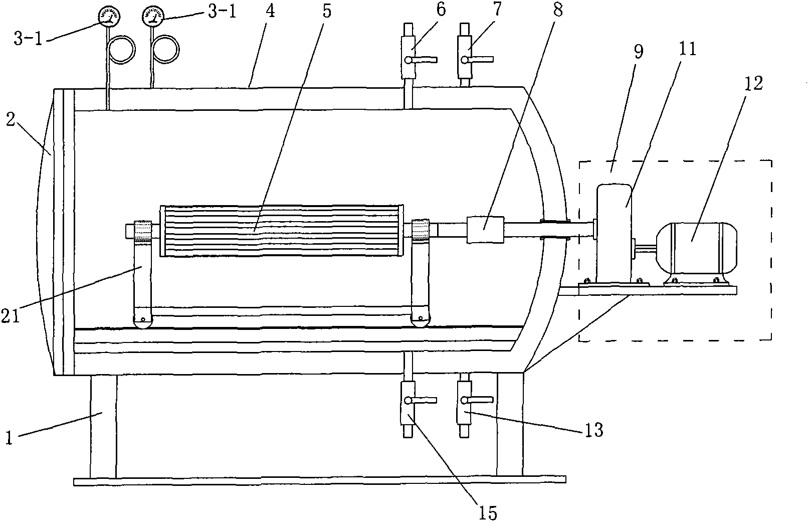 Horizontal fabric rotating steam box