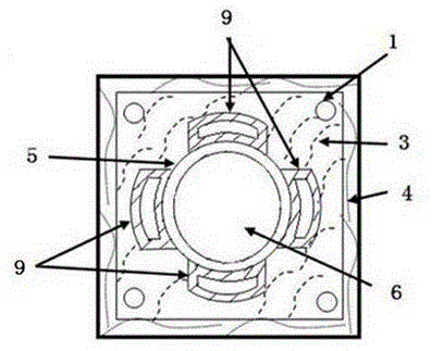 Large-section foamed plastic product extruding machine head