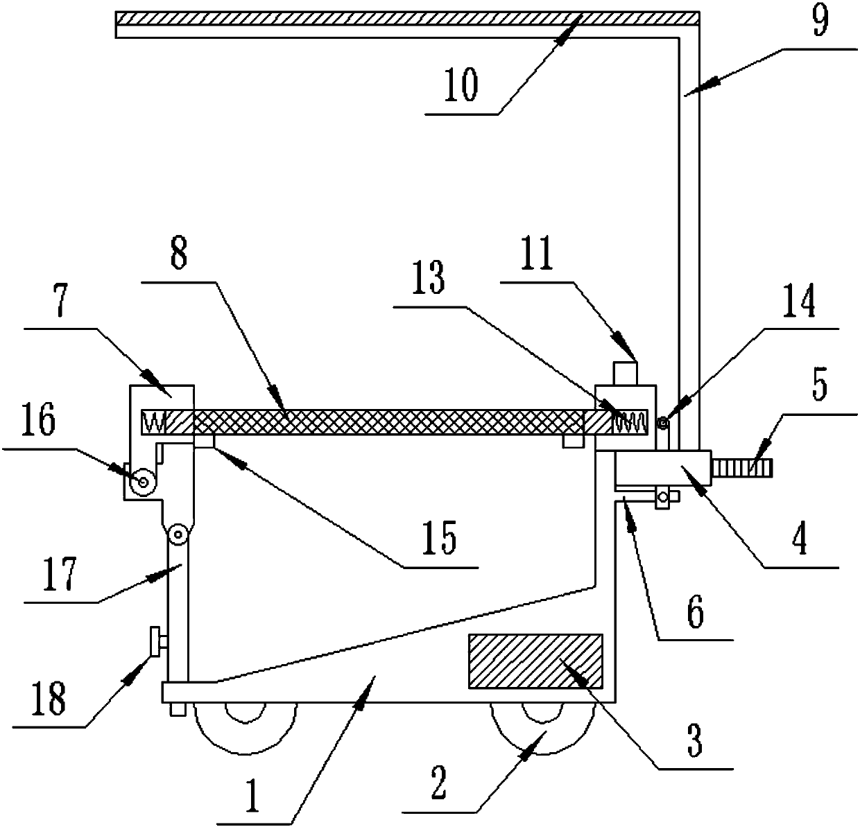 Sand sieving vehicle for construction and convenient in cleaning and transportation