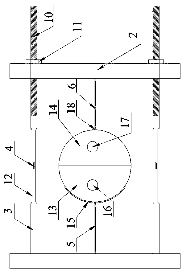 Static cracking agent expansion pressure test device and method