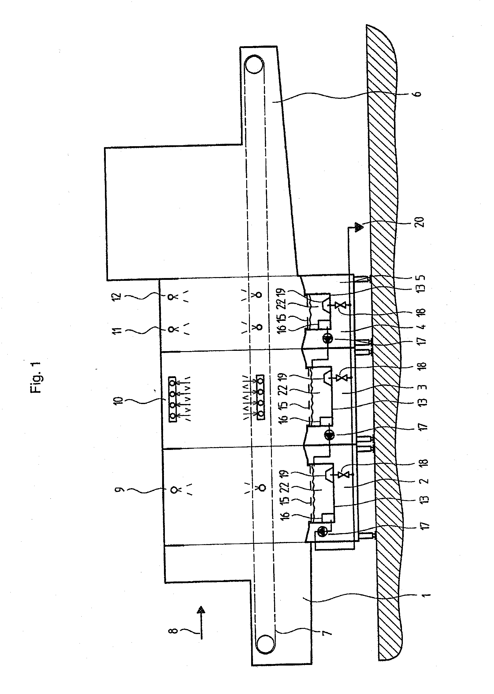 Method for self-cleaning of a continuous dishwasher