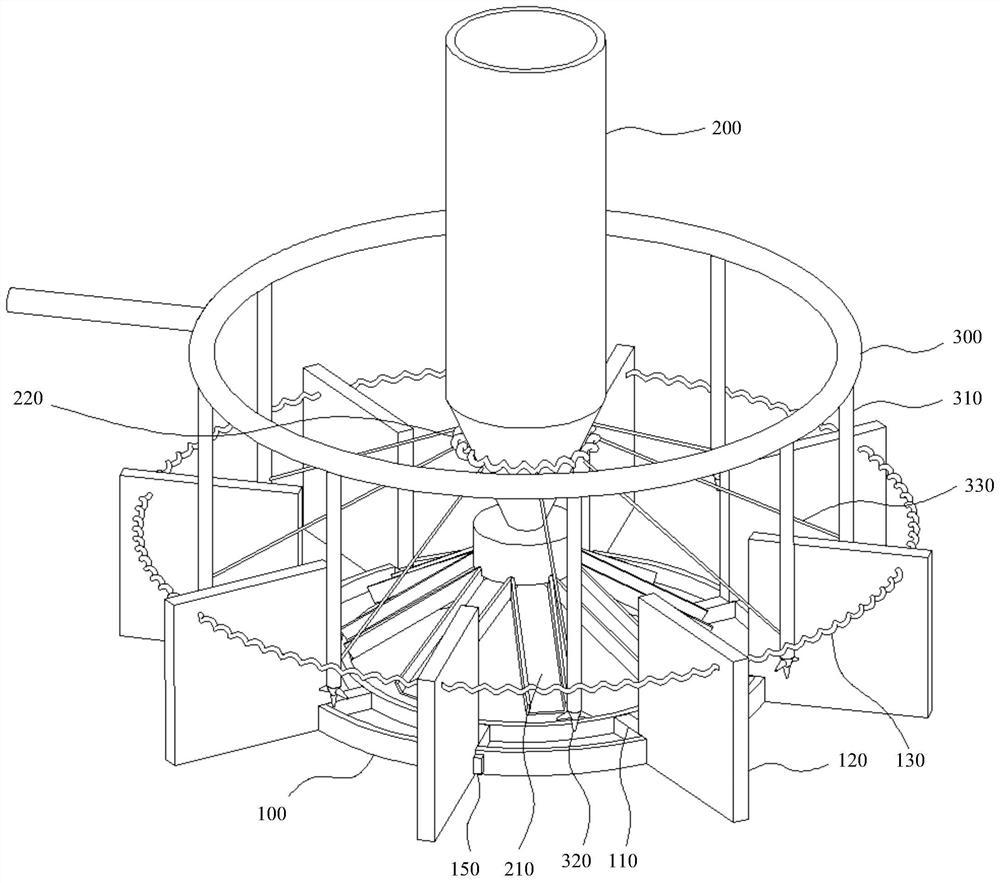 Pig pen feeding device