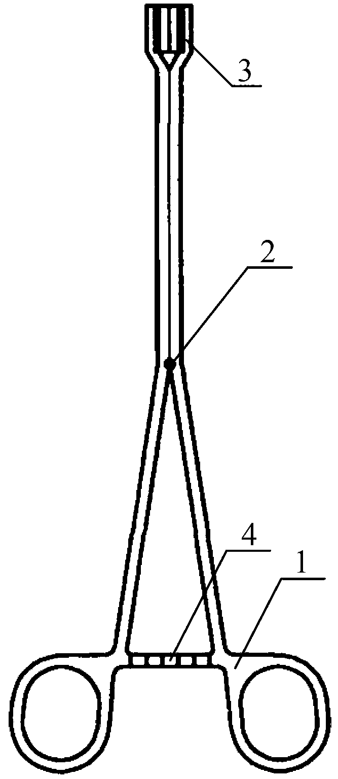 Positioning suture hemostatic forceps