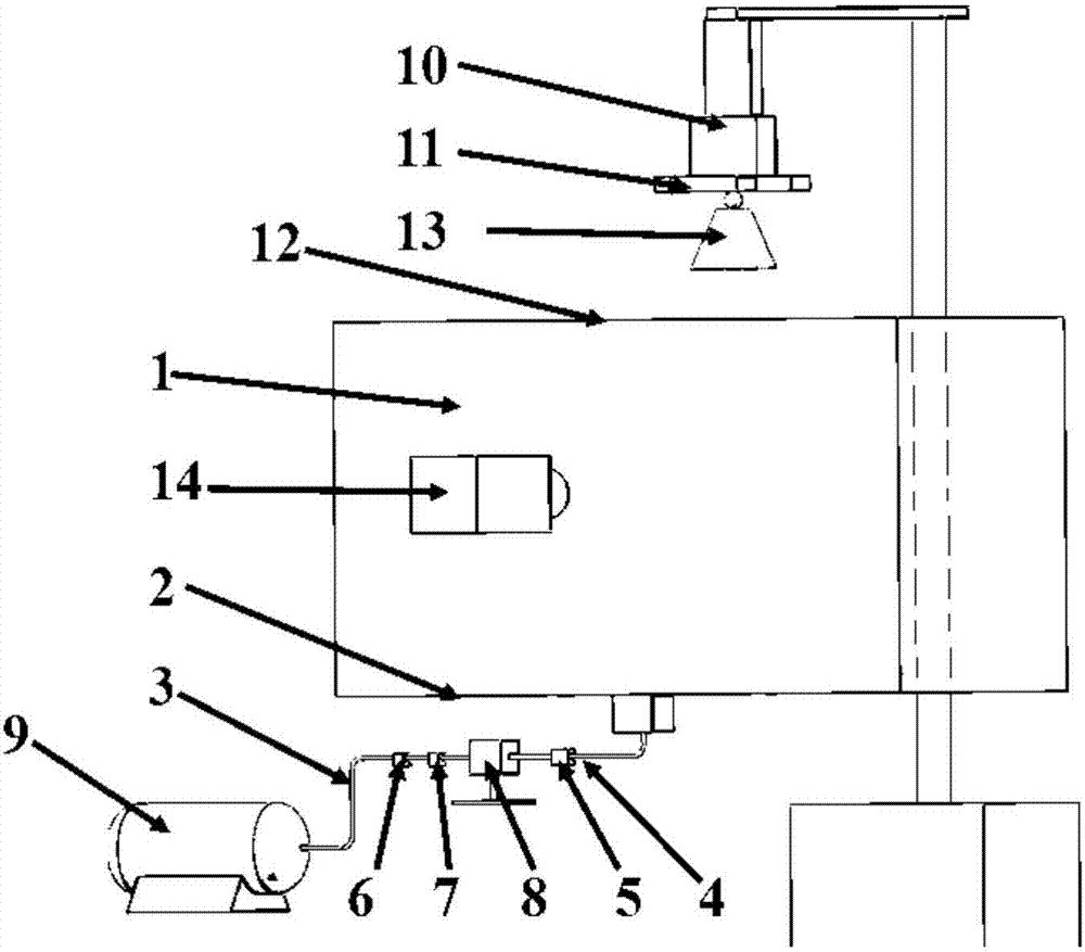 Flow displaying-measuring experimental device and method