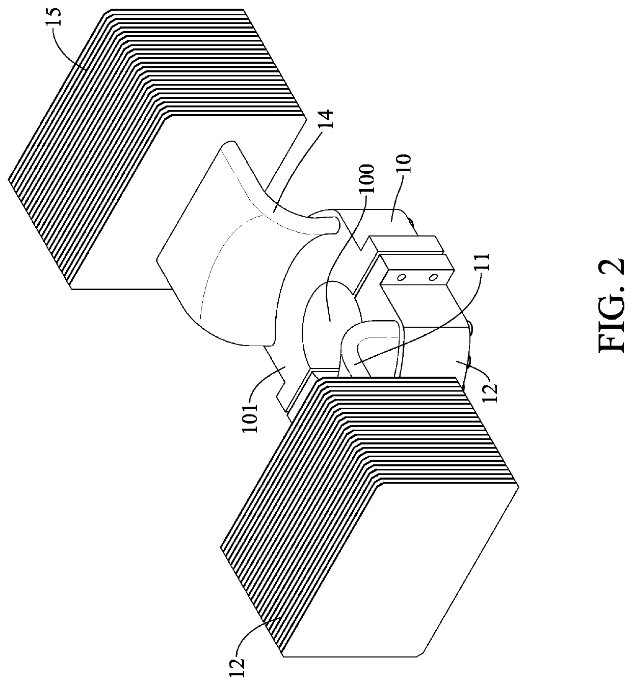 Heat sink apparatus for microwave magnetron