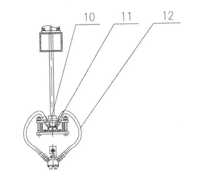 Vertically lifting type antifreeze solution spraying device and use method thereof