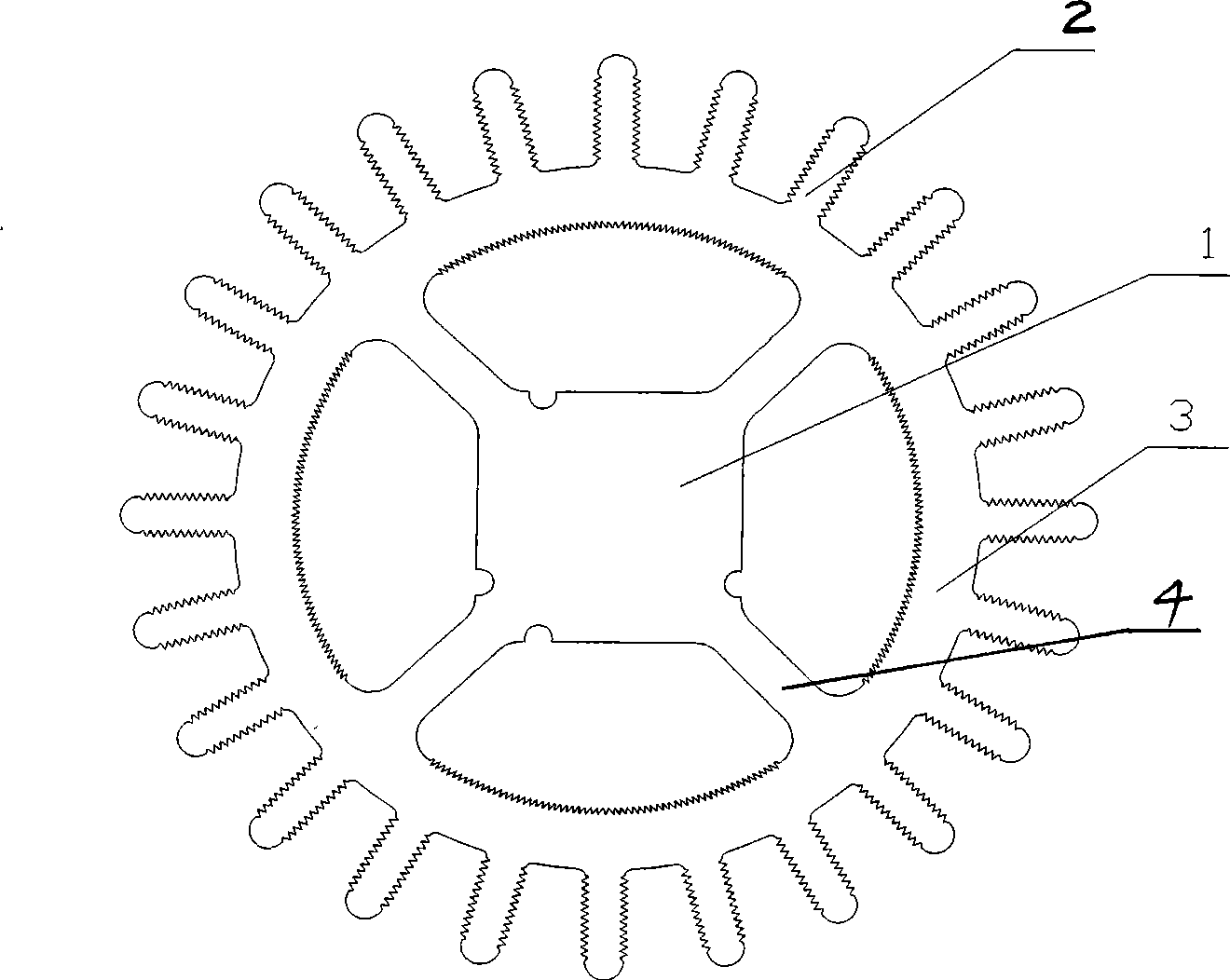 Radiator for high-power LED lamp