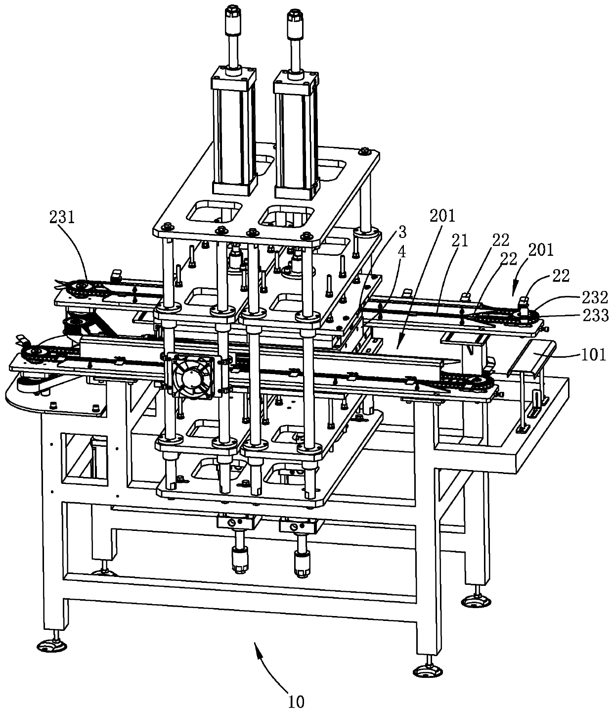 Bra cup automatic molding production line