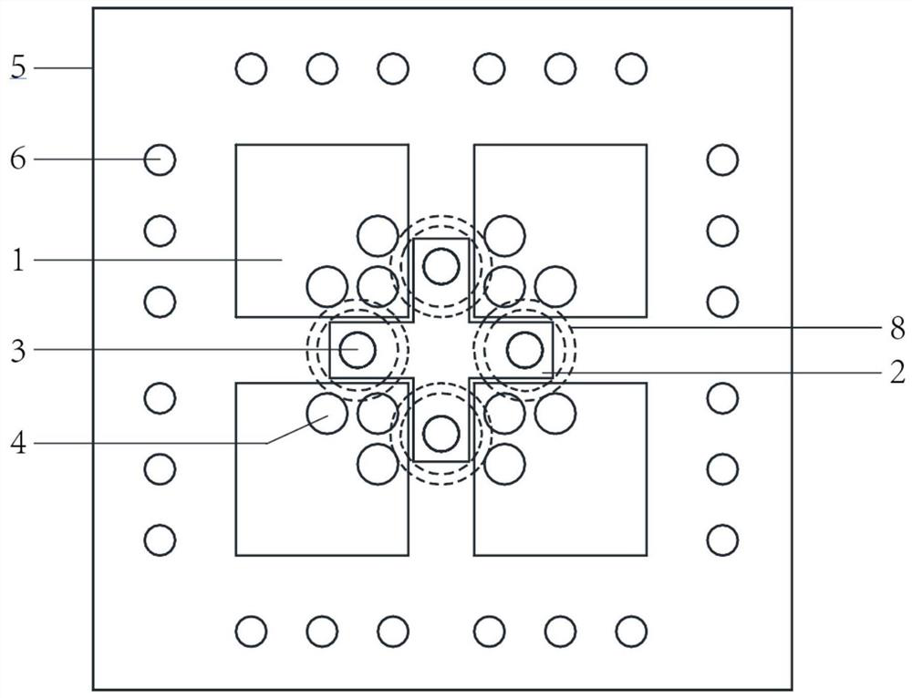 Millimeter wave differential feed dual-polarization wide-beam magnetoelectric dipole antenna