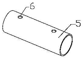 Shear wall connecting structure by using steel pipe occlusion mode and manufacturing and assembling method