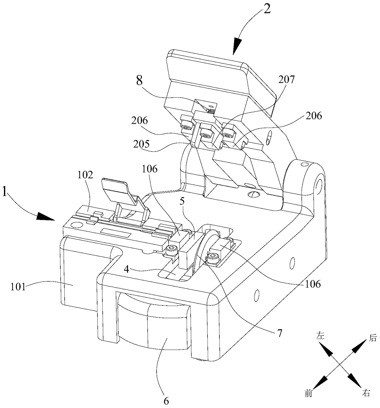 Fiber cleaver for bilateral cutting