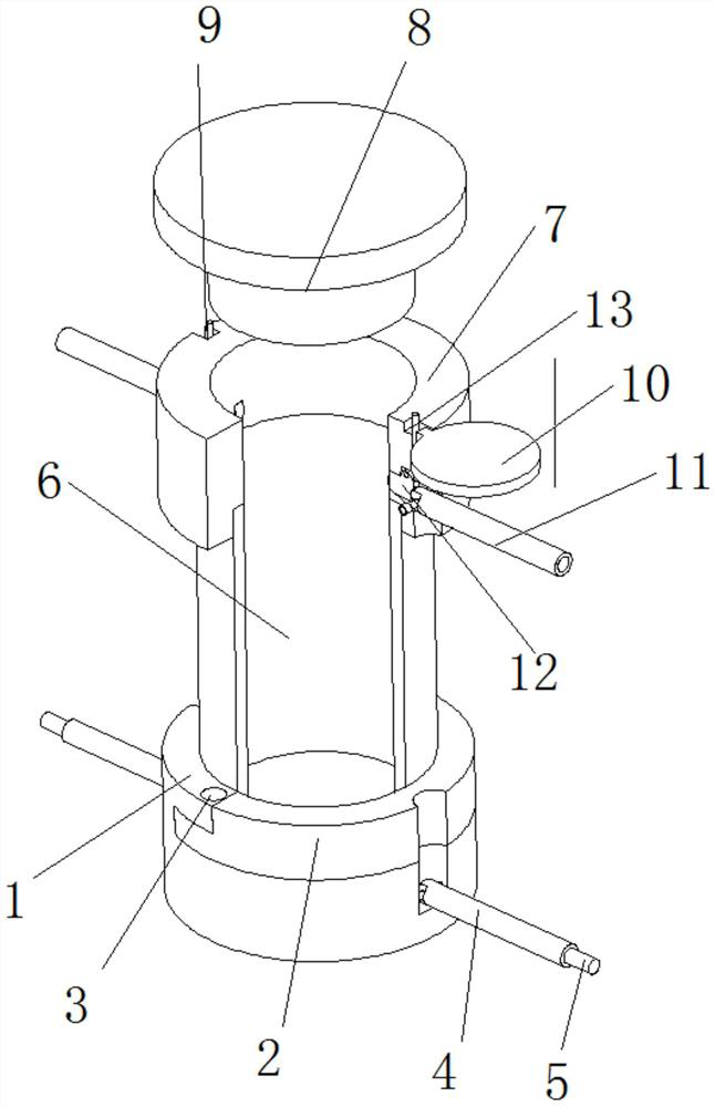 High-moisture-content soil vibration triaxial test sample preparation method and sample preparation device