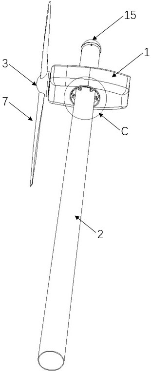 Liftable wind power generation device