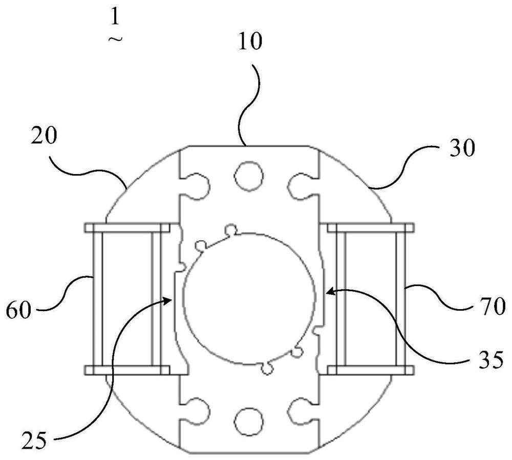 Motor stator and motor