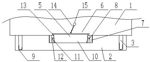 Power equipment box fixing mechanism