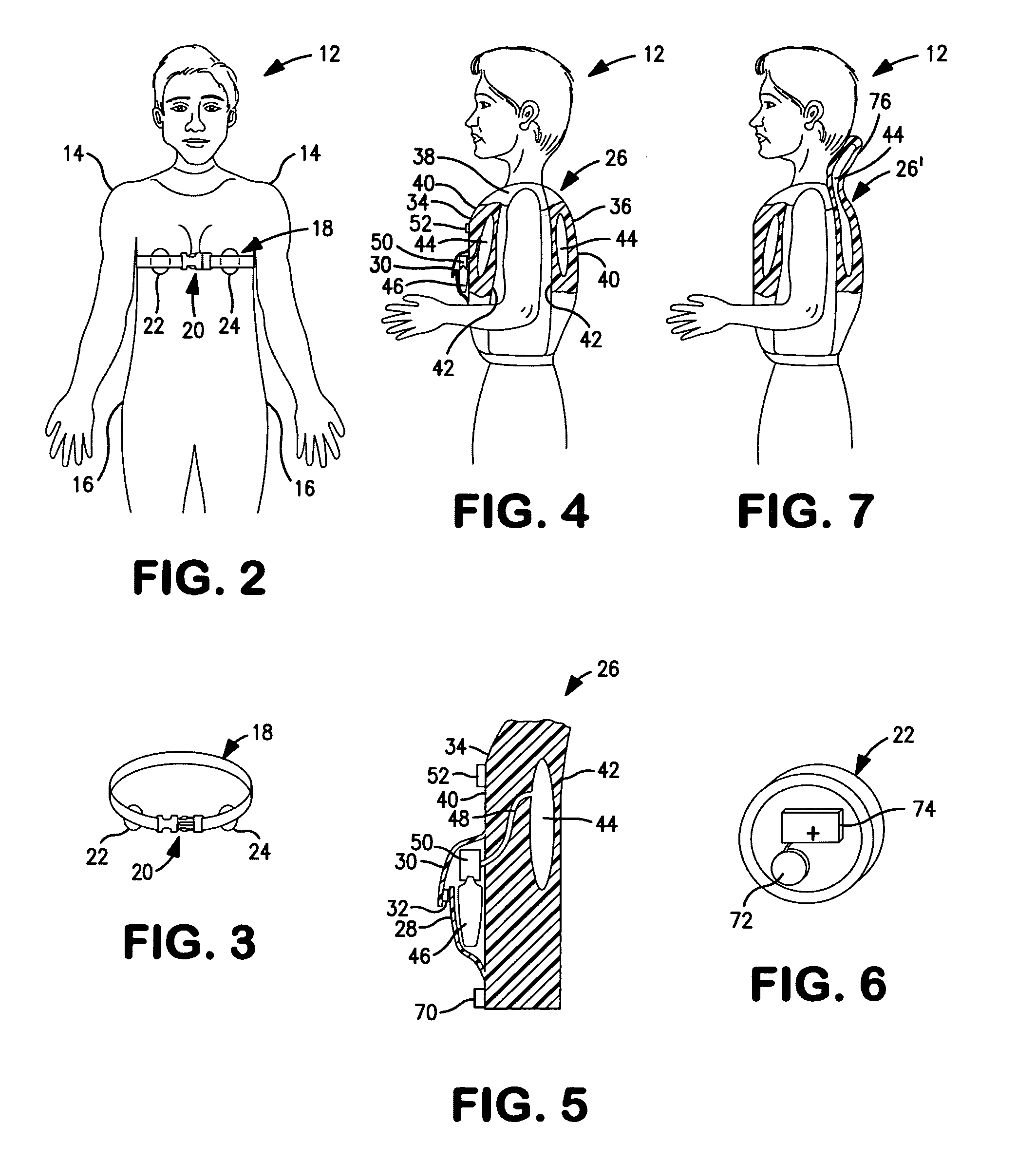 Water survival system and a method for detecting the danger of a person drowning