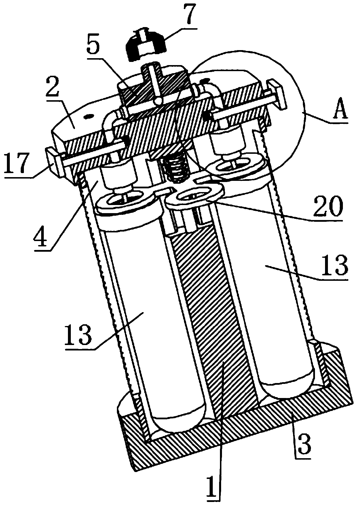 Blood drawing device for collecting blood samples