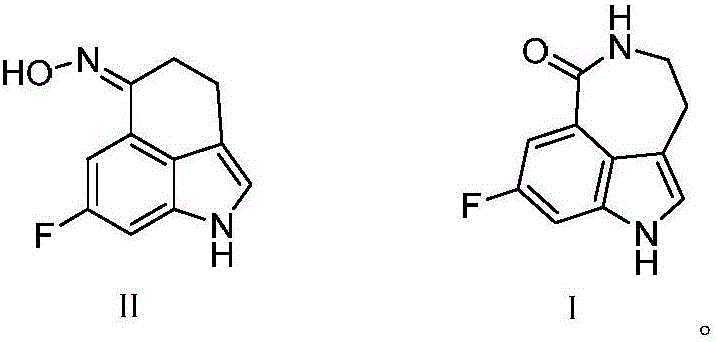 Synthesis process for Rucaparib intermediate of ovarian cancer treating medicine