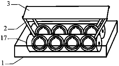 An overhead biochip carrier