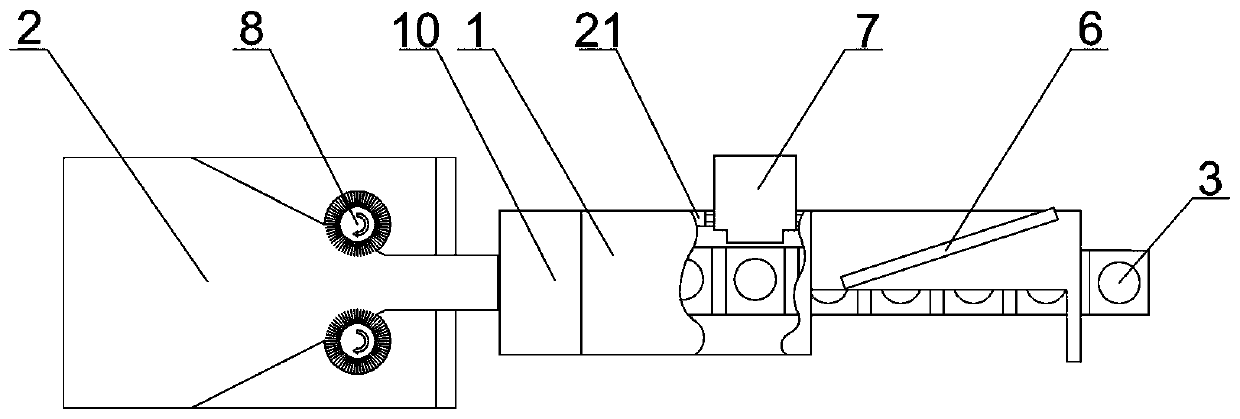 Soft X-ray detecting device for insects in fruits