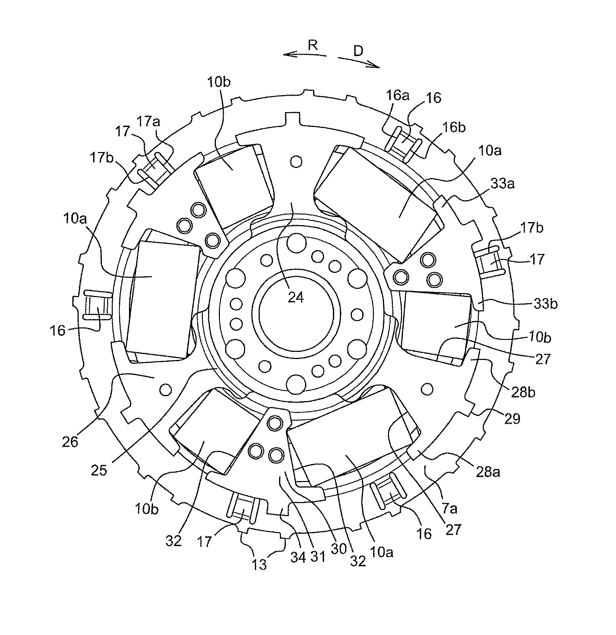 Torque transmission device for a motor vehicle