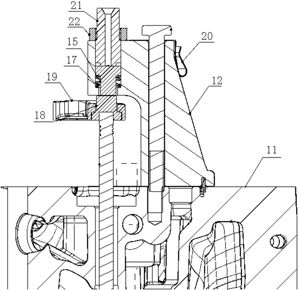 Engine brake execution mechanism and engine