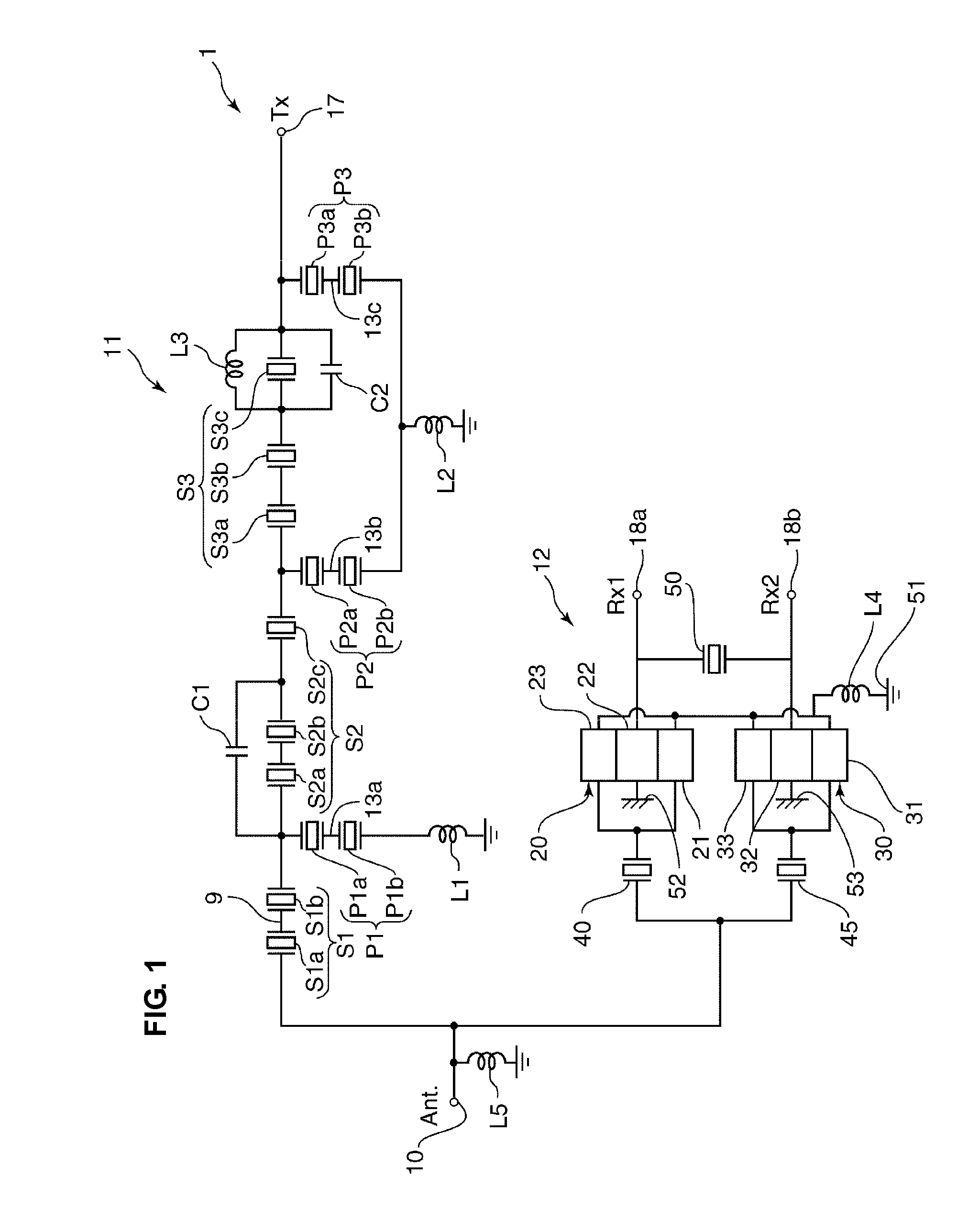 Branching filter