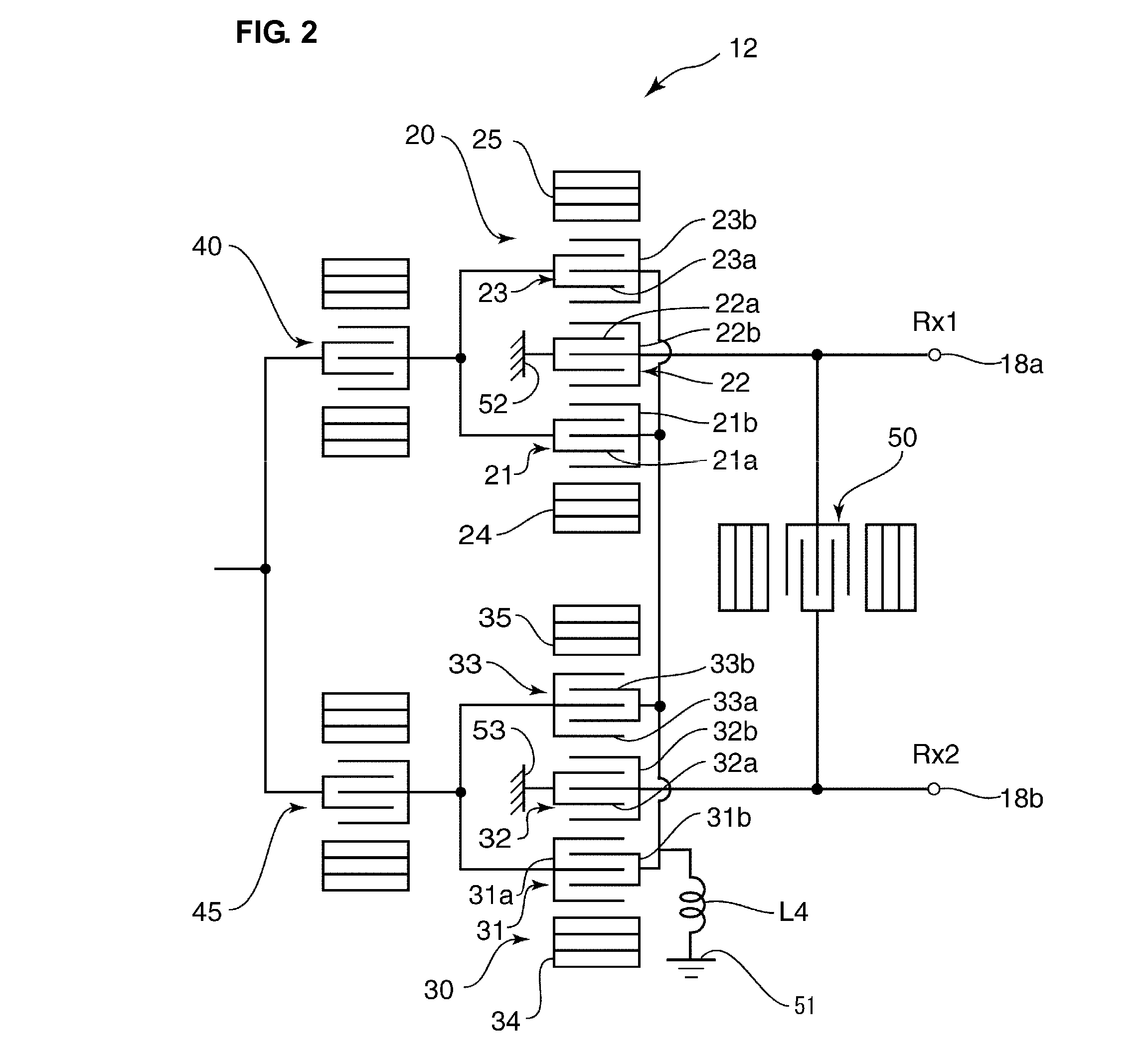 Branching filter