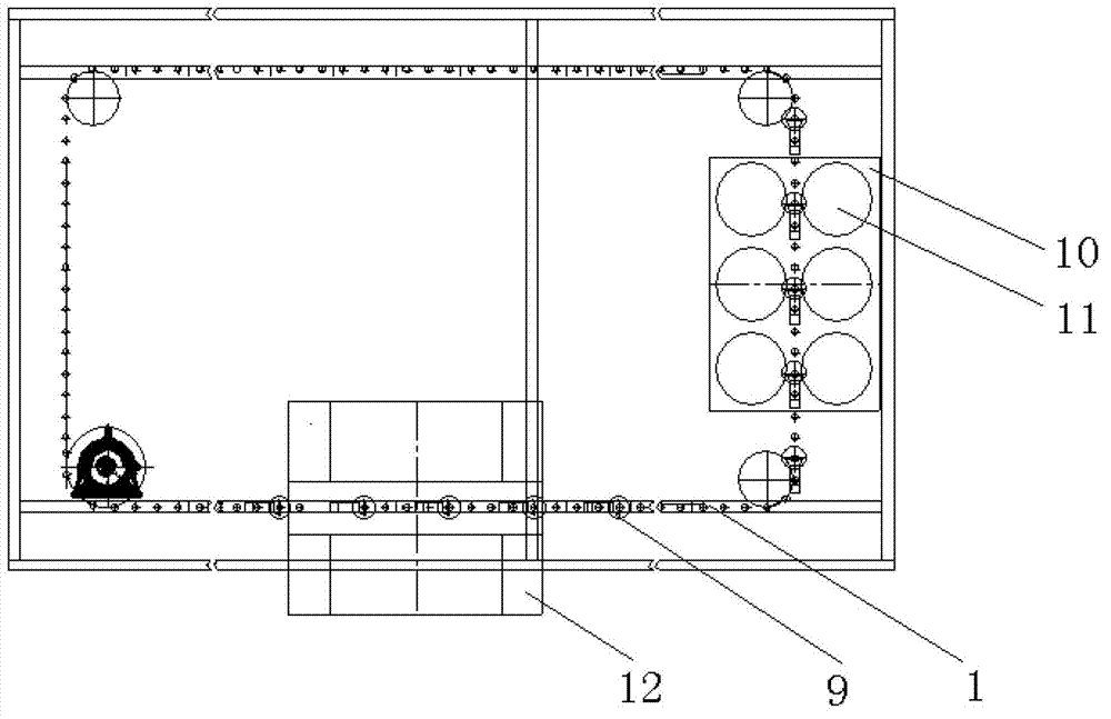 Ceramic handrail automatic glaze pouring method and system